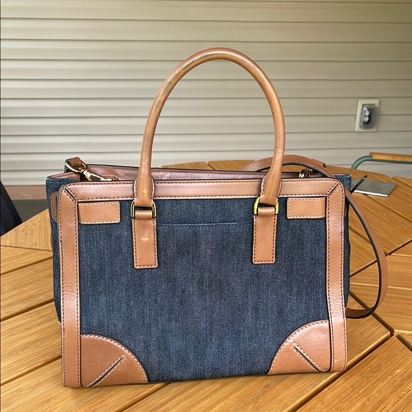 Michael Kors Dillion Denim Satchel - Picture 4 of 17